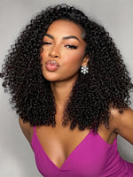 Burmese Curly Half Wig — Seamless Flip, No Glue | Vinisay