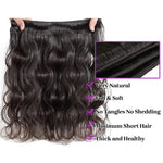 Close-up of Vinisay body wave hair texture, 12A virgin human hair
