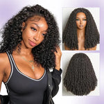Burmese Curly Half Wig — Seamless Flip, No Glue | Vinisay