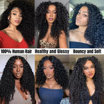 Black woman with Vinisay Burmese curly hair bundles sew-in