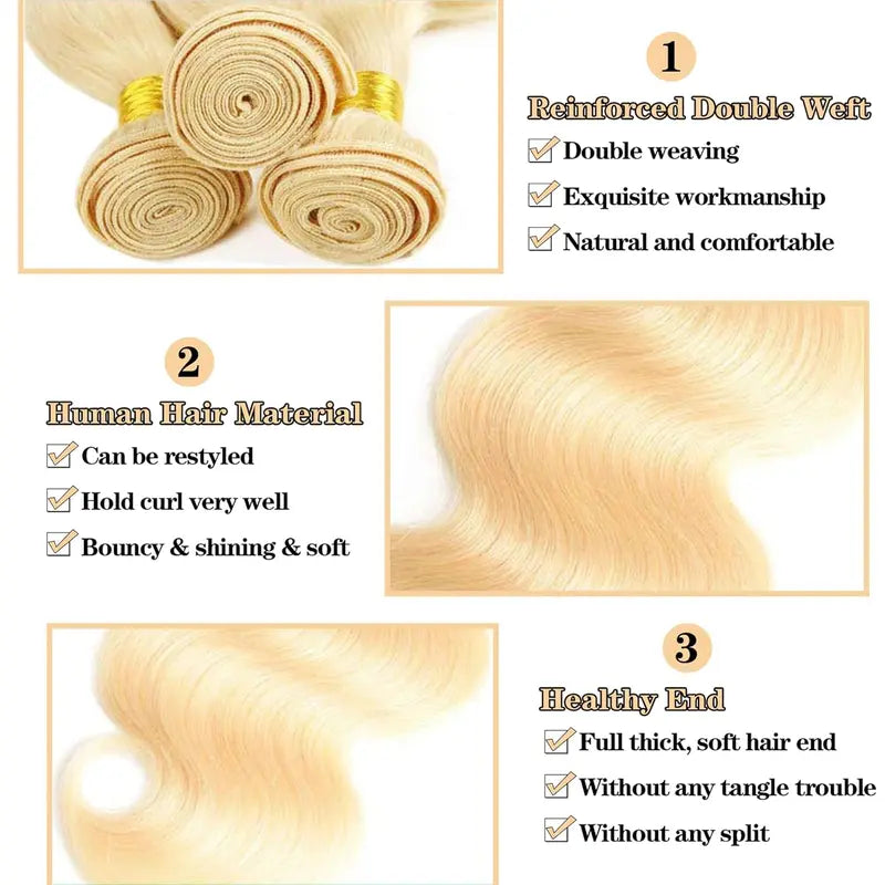 12A Grade #613 Blonde Body Wave Bundles | Vinisay