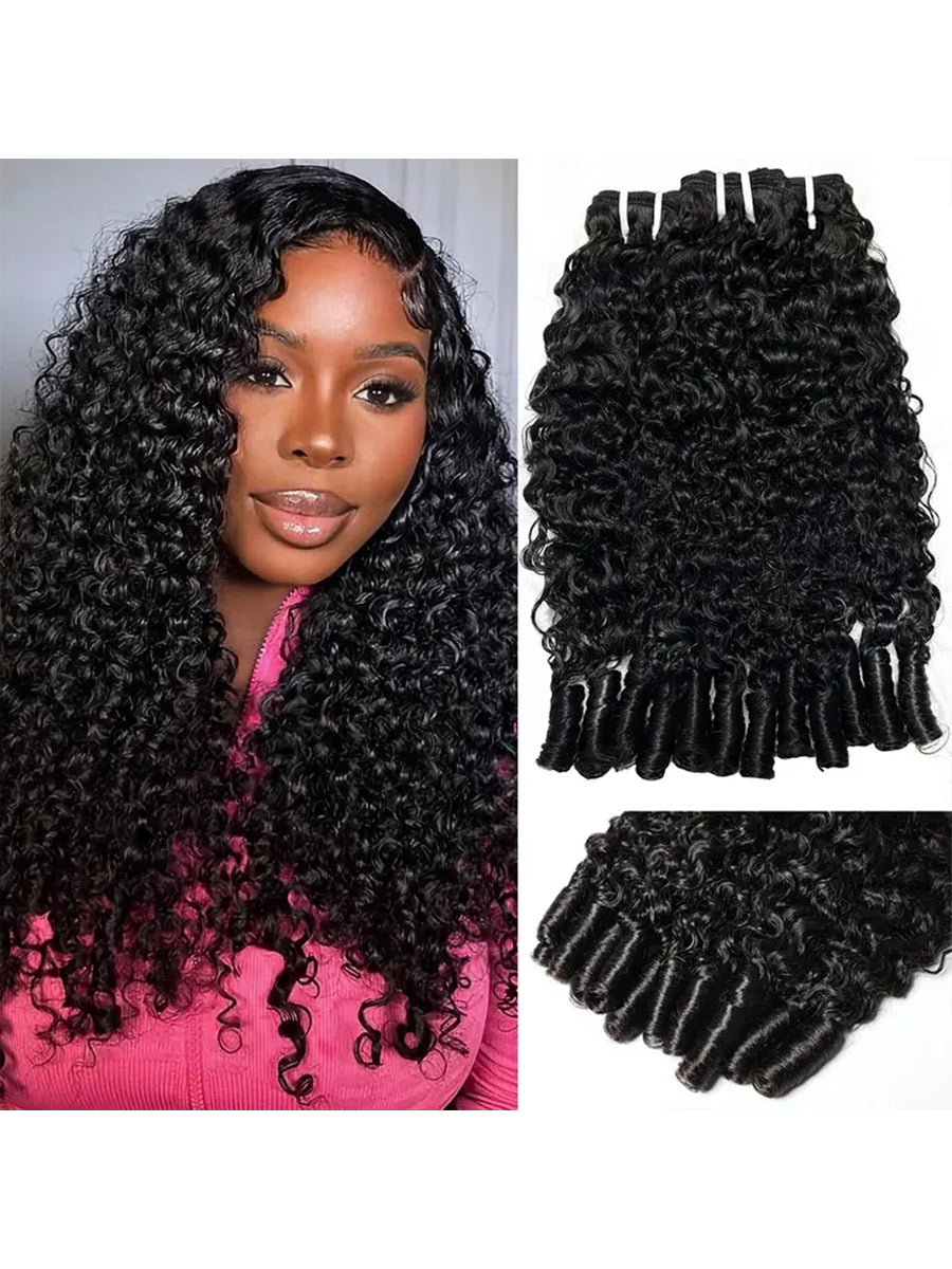 Burmese Curly Virgin Hair Bundles — Natural Black | Vinisay