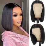 13×4 HD Lace Straight Bob Wig — Natural Black | Vinisay