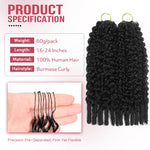 Boho Feather Extensions Human Hair Burmese Curly 50 Strands Pre-Separated | Vinisay