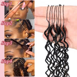 Boho Feather Extensions Human Hair Burmese Curly 50 Strands Pre-Separated | Vinisay
