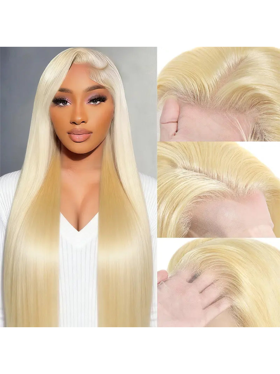 HD Lace Front Wig Straight Human Hair 613 Blonde 13x6 | Vinisay