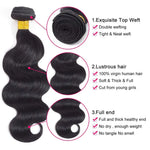 Vinisay 12A body wave bundles packaging, 100g exact weight