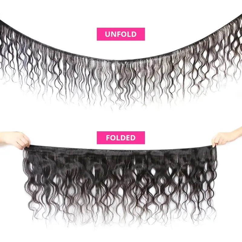 Vinisay natural black body wave bundles color swatch